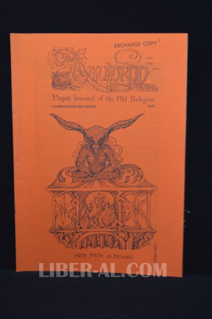 The Cauldron: Pagan Journal of the Old Religion - No. 81 (Lammas/Harvest Home 1996)