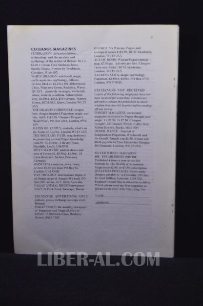 The Silver Wheel: Journal of the Native Pagan Tradition - Beltane ’97 - Image 3