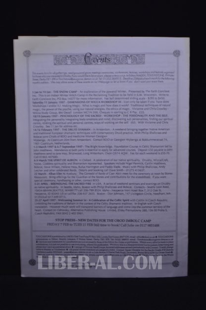 Touchstone Issue No. 18 January 1997 [The Journal of the Oder of Bards Ovates and Druids] - Image 3