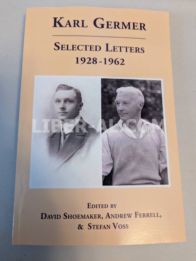 Karl Germer: Selected Letters 1928-1962