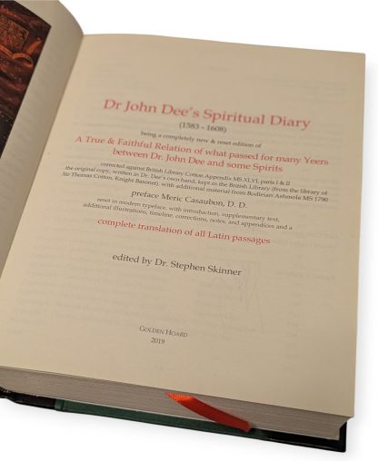 Dr John Dee's Spiritual Diaries (1583-1608) Deluxe Leather bound Limited edition (Signed) - Image 3